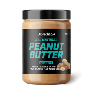 Beurre de cacahuète Peanut Butter Biotech - 400g - Crunchy - Ofyz