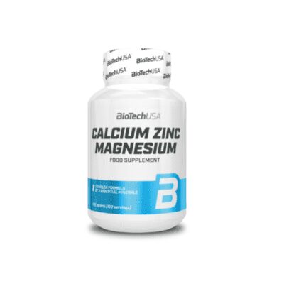 Calcium Zinc Magnésium Biotech USA - 100 comprimés
